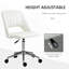 Chaise de bureau à dossier moyen en velours Vinsetto