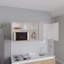 Armoire murale, 2 portes, 4 tablettes