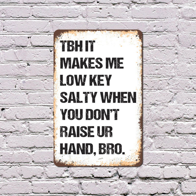 TBH «It Makes Me» clé en aluminium 18 po x 24 po, H 18 po x l 24 po x P 0,1 po, Vert