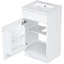 Meuble-lavabo de 18 po avec lavabo. Armoire blanche. Lavabo en céramique à finition d'empreinte digitale. Tablette de porte et tablette réglable. Meuble-lavabo peint. Surface.-4789942
