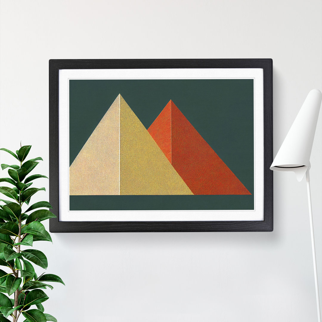 Geometric Pyramids Vol.4 Abstract - Framed Print