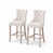 Siège beige / structure en bois clair