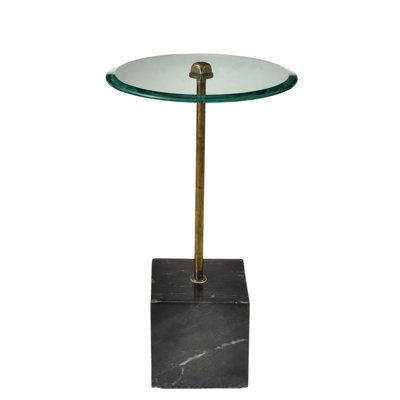 Zyron Glass Top End Table