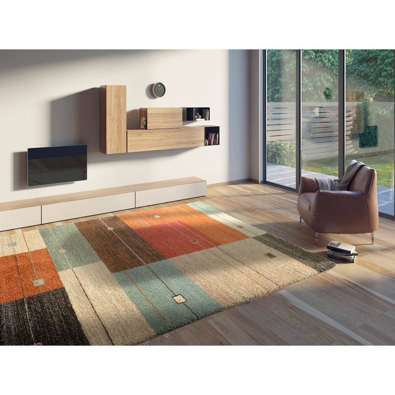 Tashia Geometric Hand Woven Area Rug, Rectangle 200 x 290cm