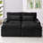 Loveseat Sofa With Four USB Ports And Two Cup Holders, Sectional Convertible Sofa With Storage Space And Two Movable Ottomans-2144446421