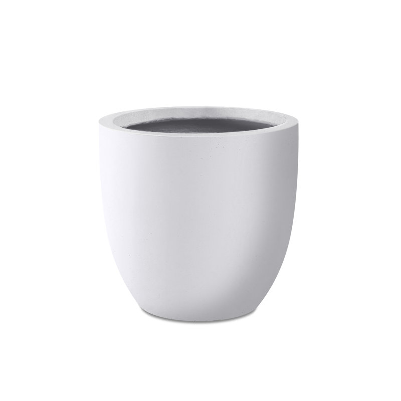 Karola Pot Planter, Solid White, 15.3 x 16.5 x 16.5