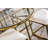 Tubac 35"W Nesting Round Glass top Coffee Table with PU Upholstered stool