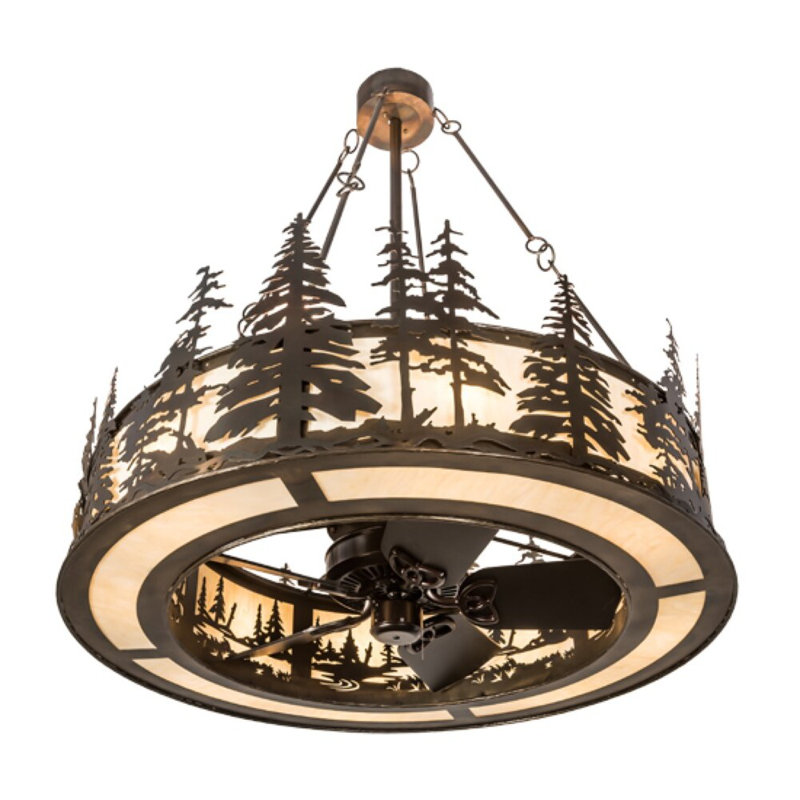 Tall Pines Downrod Ceiling Fan