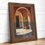 Mediterranean Courtyard Light Coastal - Framed Print-999917584-999917587