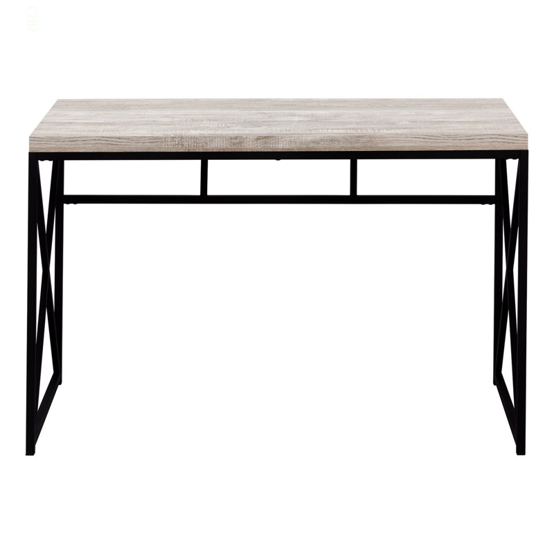 Bureau d'ordinateur, bureau personnel, ordinateur portable, travail, stratifié, métal, contemporain, moderne