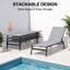 Chaise longue simple inclinable 75,79 po Blevens-1263258015