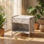 Table d'appoint Azrael 24 po L x 16 po P x 25 po H, 1 tiroir, imitation marbre
