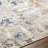 Primm Abstract Machine Woven Polypropylene Area Rug in Taupe/Blue/Orange-85359375