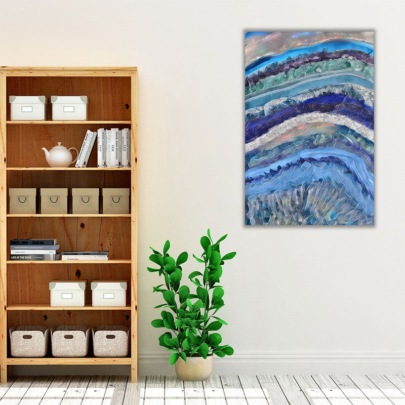 Artic Geode - reproduction d'art sur toile, H 48 po x l 32 po