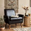 Chaise d'appoint rembourrée avec accoudoirs roulés-1060416593