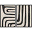 Motif géométrique de style Mid-Century abstrait, art moderne, décoration murale, Boho Zen nordique, 2 pièces-98109954-98109956