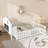 Full-Size Floor Bed With Bookcases And Blackboards, Versatile Platform Bed With Guard Rails-1492324805