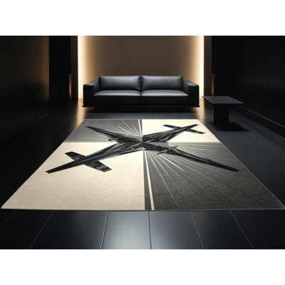 Tapis gris doux et moelleux Edingworth Paratrooper