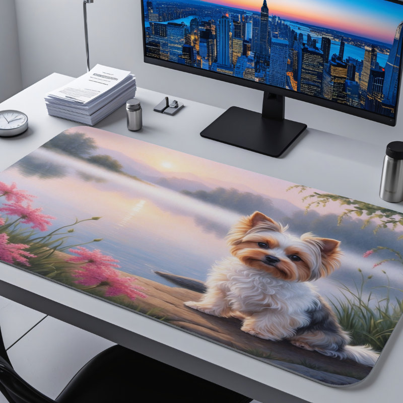 Polyester Desk Pad, 14.4x12.1