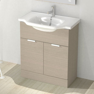 New Classic 31.6'' Single Bathroom Vanity with Ceramic Top