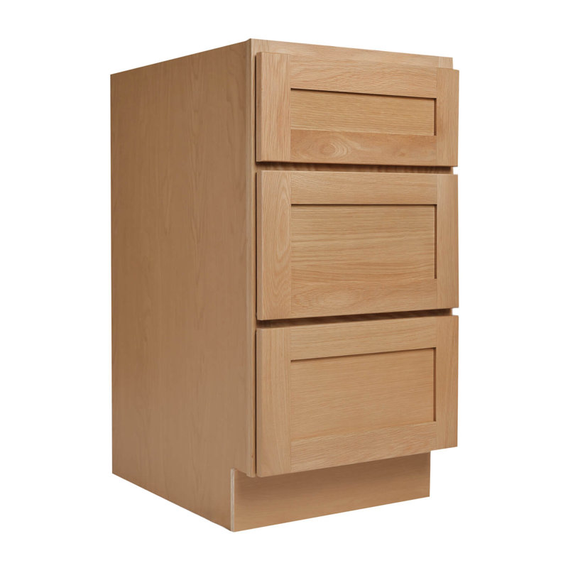 Base de meuble-lavabo 3 tiroirs Sunset Beech