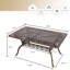 Ensemble de salle à manger rectangulaire en aluminium avec coussins 59,06 po Ginther
