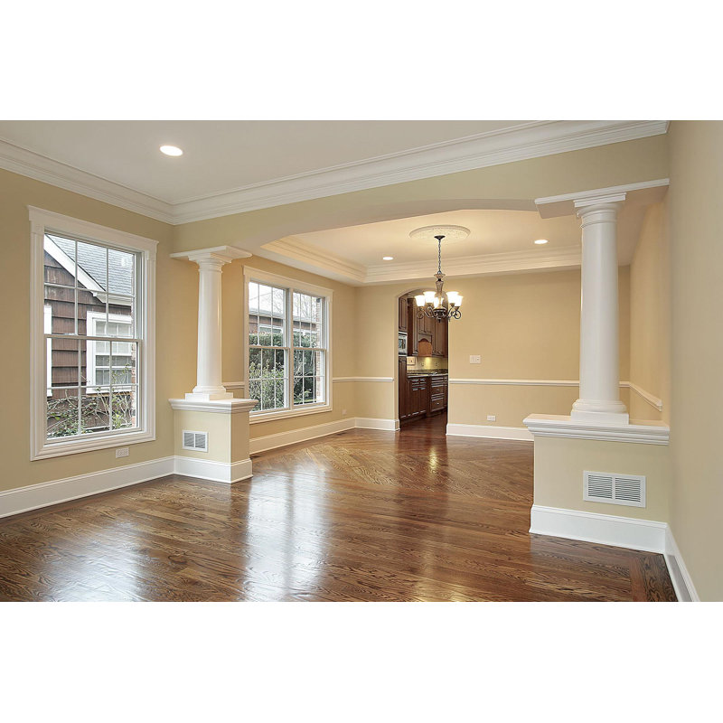 Modern Primed White Polystyrene Baseboard Moulding 5-5/8" x 8'
