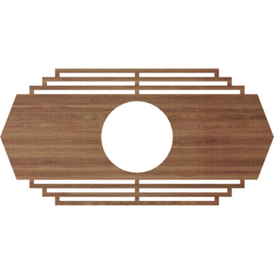 Médaillon de plafond en bois Chrysler