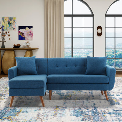Canapé modulaire en L 80 po Mid-Century