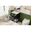 Meuble-lavabo 24 po avec lavabo en céramique, armoire de salle de bain avec deux tiroirs à fermeture en douceur et une tablette ouverte-126233966