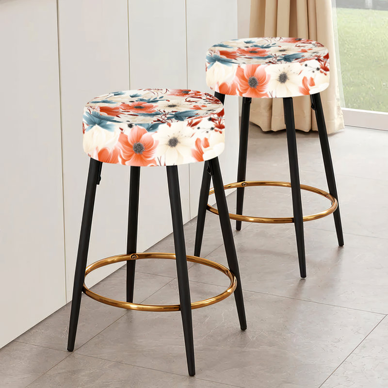 Coral White - ensemble de 2 tabourets de bar Cottage