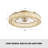 Crystall Dimmable Crystal Ceiling Fan