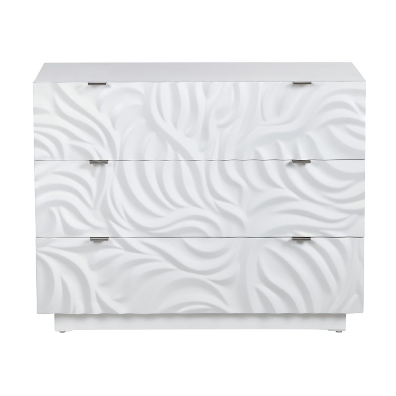 White  3 Drawer Accent Chest