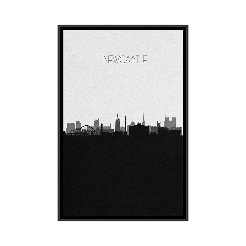 Newcastle, England City Skyline by Ayse Deniz Akerman - Print on Canvas