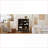 Cabinets with LED Lighting, 2 Drawers &amp; 4 Adjustable Shelves, 51.2'' Dark Walnut Contemporary Display | Hallways | MDF,Tempered Glass-1775468729