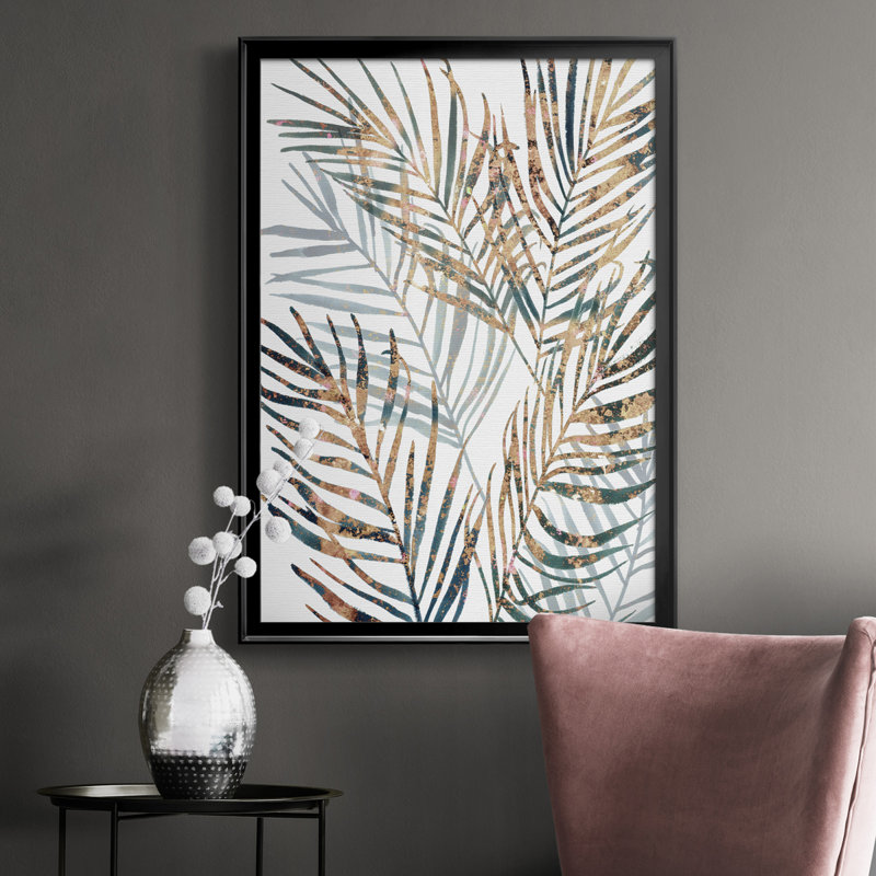 «Summer Gaze I», toile encadrée de qualité supérieure - prête à être accrochée, Cadre noir, H 36,5 po x l 26,5 po x P 1 po