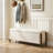 Multifunctional Chenille Storage Bench with Cylindrical Solid Wood Legs-304230505