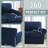 Velvet Stretch 4 Piece T Cushion Sofa Slipcovers for 3 Couch Covers with 3 Individual T Cushion Covers Machine Washable-612542335-613199366
