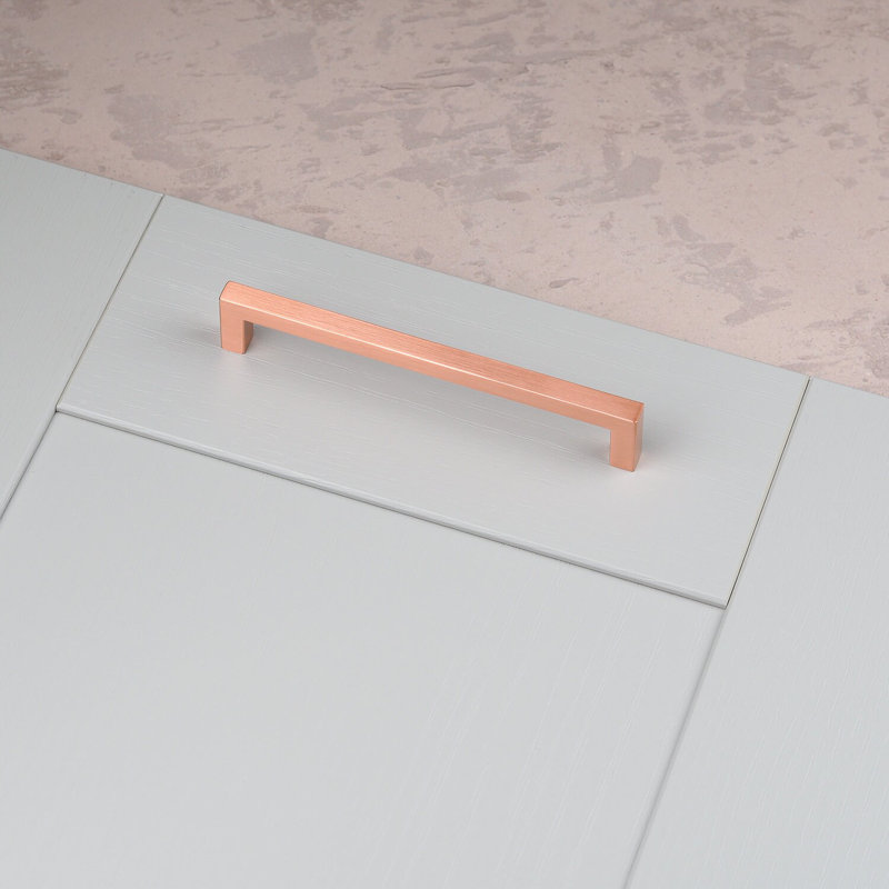 Satin Copper Square D-Bar Handles , 160mm