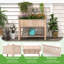 Lit de jardin surélevé avec treillis 48 po x 23 po x 63 po Zayden