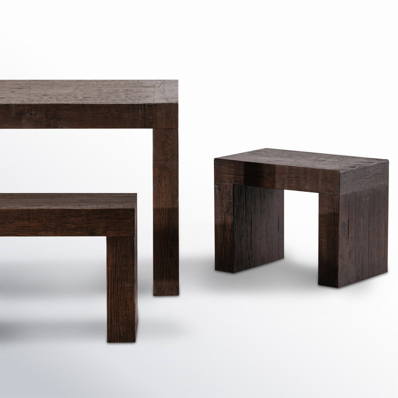 Adams Dining Stool Rustic Brown, Brown