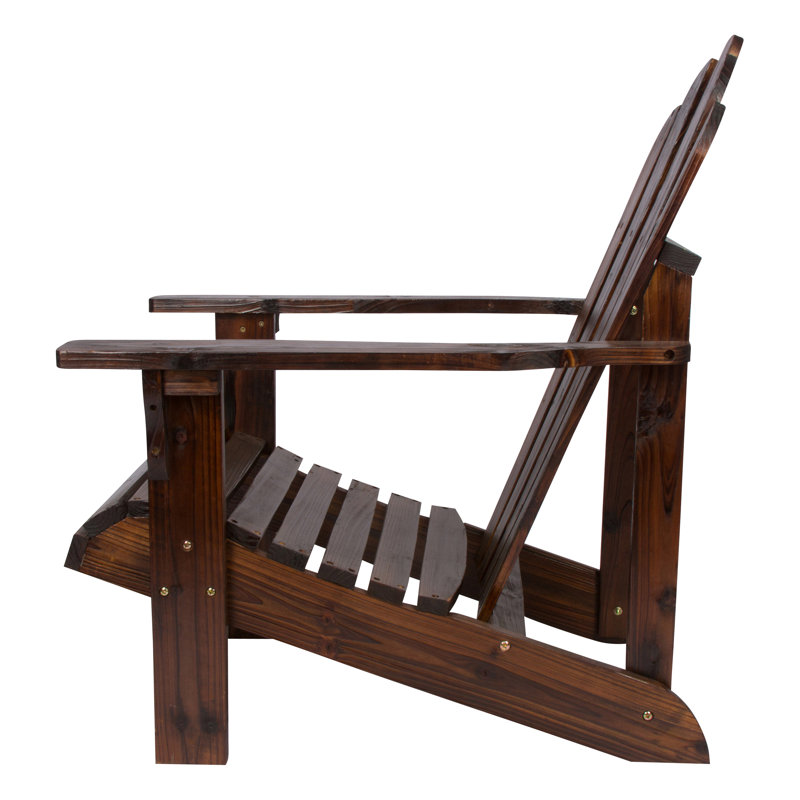 Chaise Adirondack en bois massif Bremment, Braise d'automne