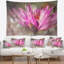 Tapisserie florale rose sur fond abstrait-28487679