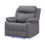 Fauteuil inclinable et oscillant gris à DEL Blanche