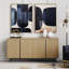 Wilber 63.4" Sideboard Buffet Cabinet with Fluted Decorative Doors, Modern Console Table-691626039
