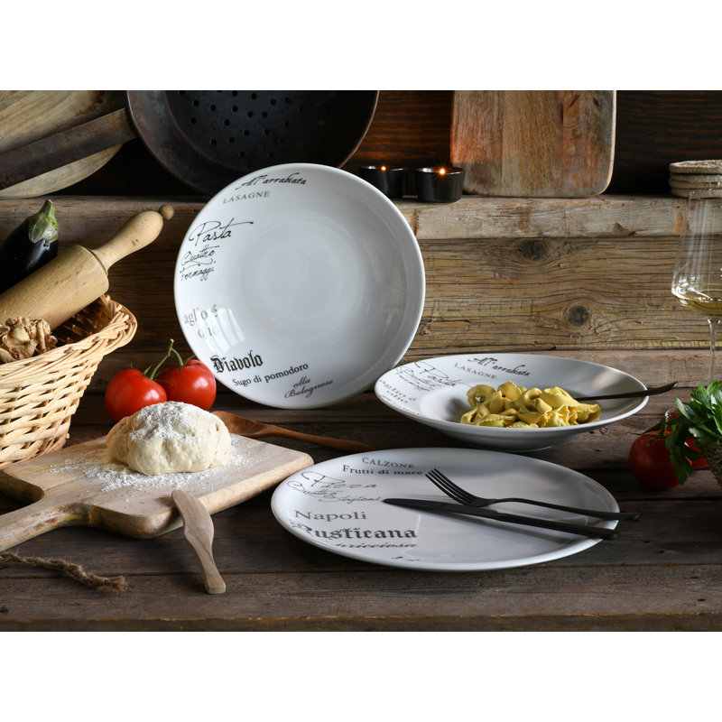 Creatable Europa Gustoso Porcelain Pasta Plate