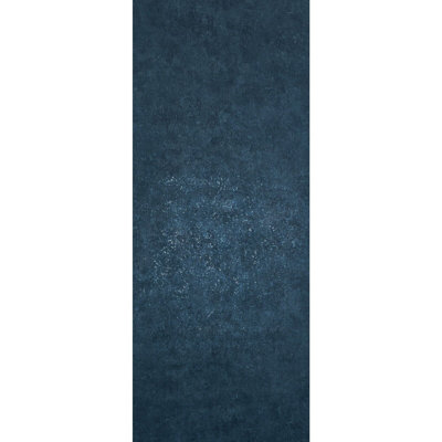 Louai Peacock dark blue distressed faux concrete Textured Wallpaper roll