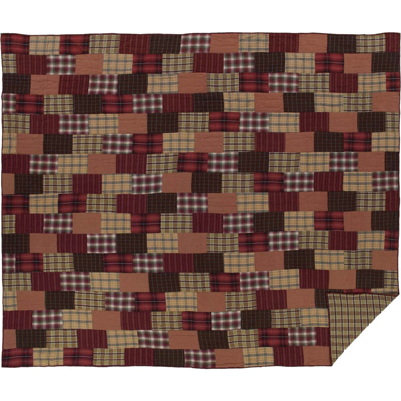 Wyatt Rustic Patchwork Quilt, Lux King