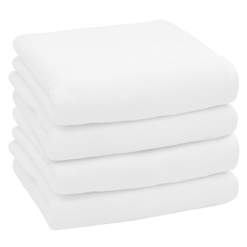 Midweight Bath Towel, White