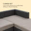 Blumfeldt 5 Seater Rattan Sofa Set